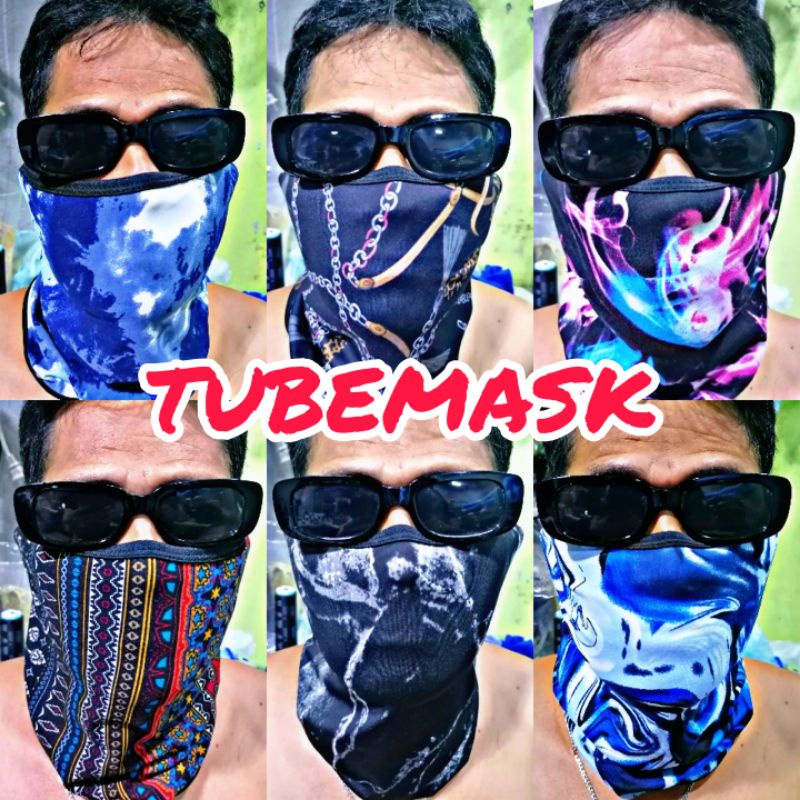 Assorted Prints Tubemask for Bikers Riders Headwear Multi purpose ...