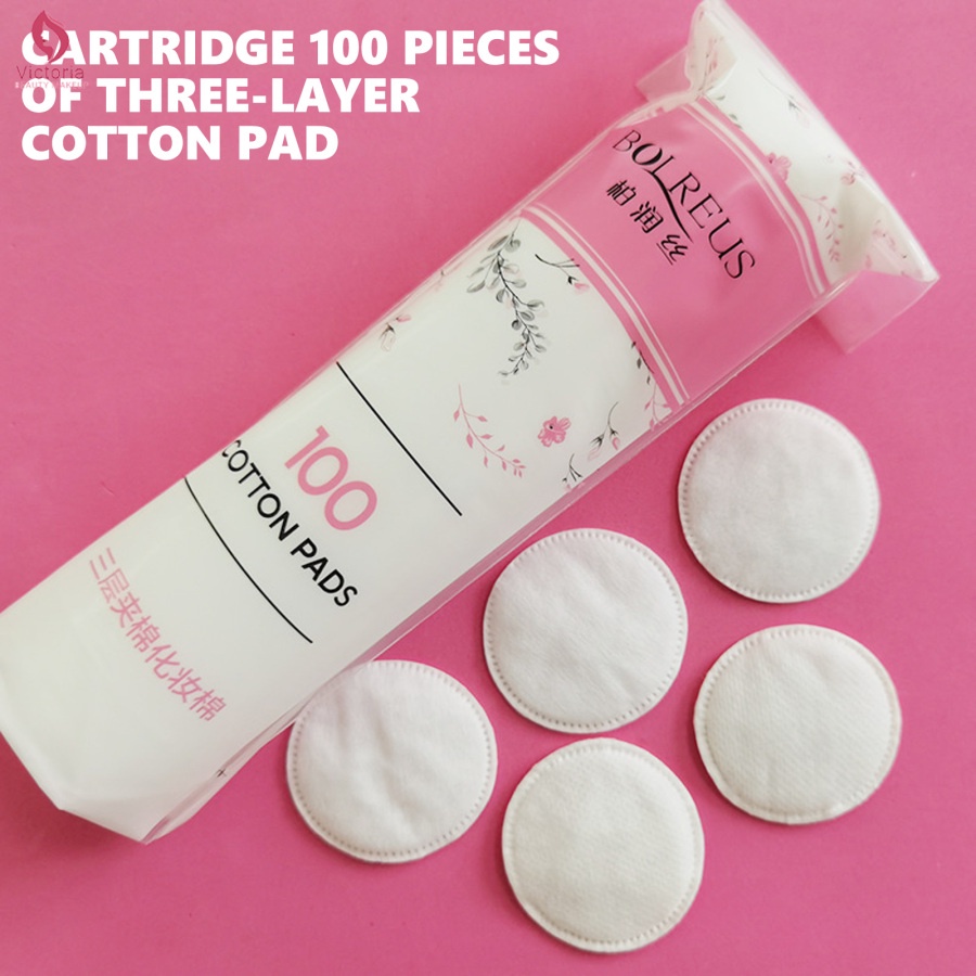 H&L COD100PCS Cotton Pads Round 100 Cotton Simply Soft Make Up Nail