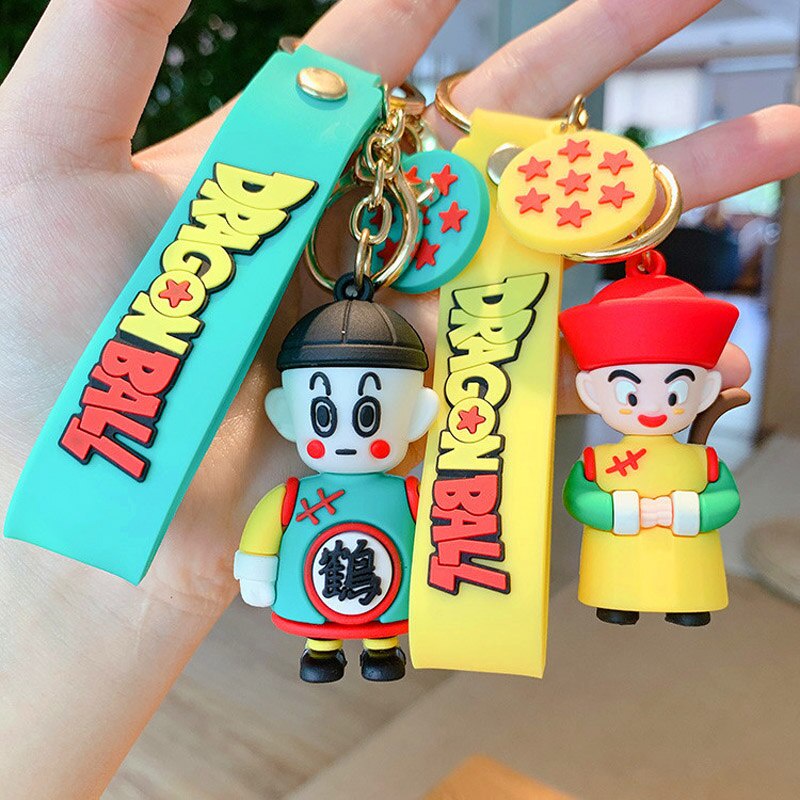 DRAGON BALL Z Keyring Son Goku Majin Buu Master Roshi Chiaotzu Anime ...