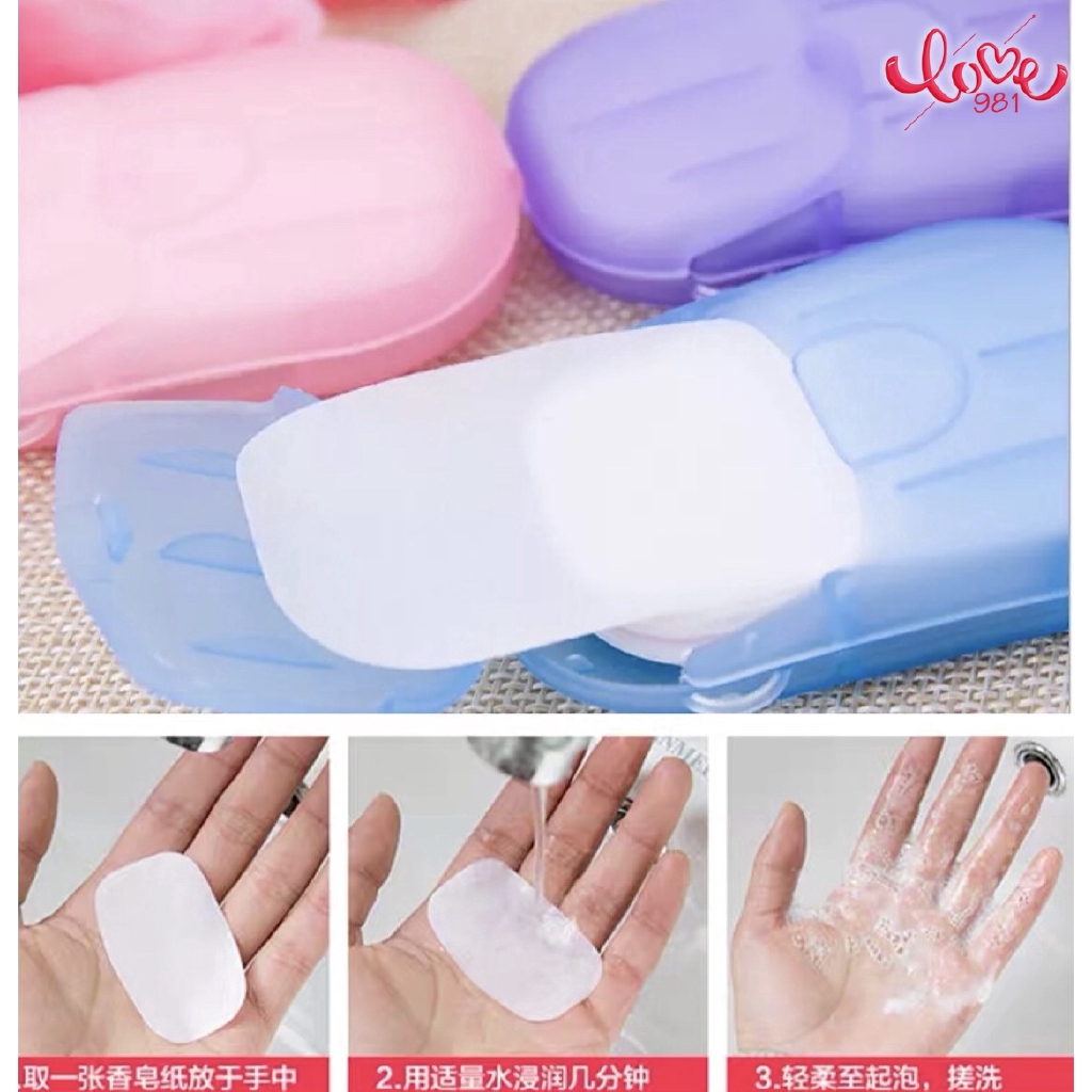 Travel Disposable Soap Tablets Boxed Soap Paper Portable Hand-washing ...