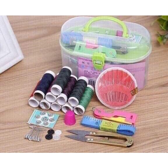 Needle and thread box There are basic items used in sewing and sewing ...