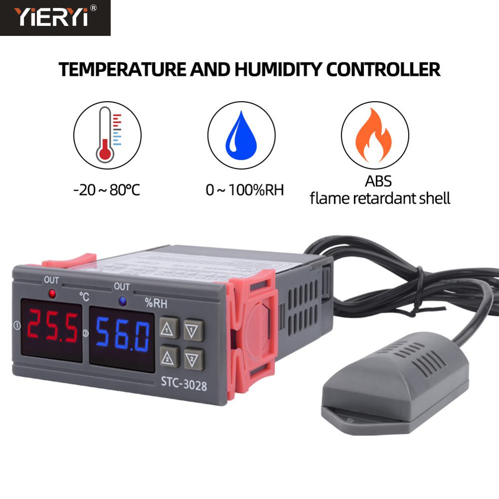 Digital Thermostat Temperature Humidity Control STC3028 Thermometer