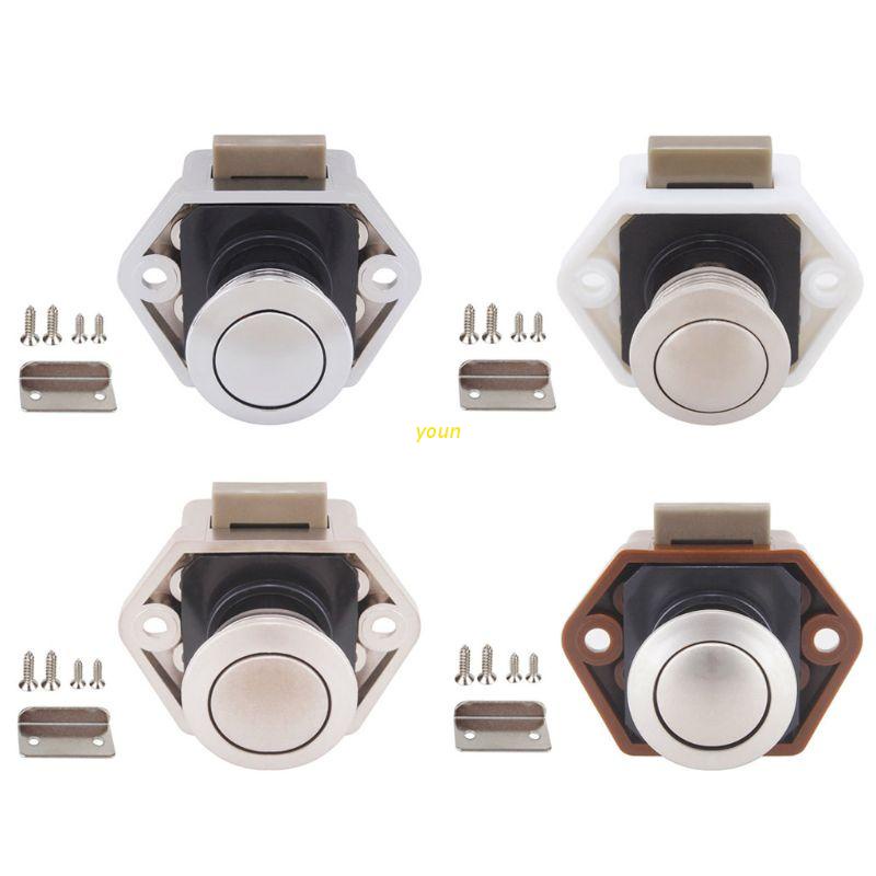 youn Diameter 20mm Camper Car Push Lock RV Caravan Boat Drawer Latch