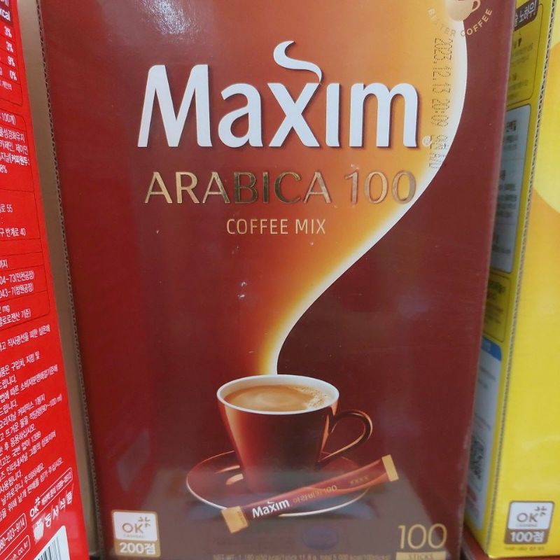 Maxim/Maxwell Coffee 100 sticks Original/Mocha/White/Arabica/Supreme