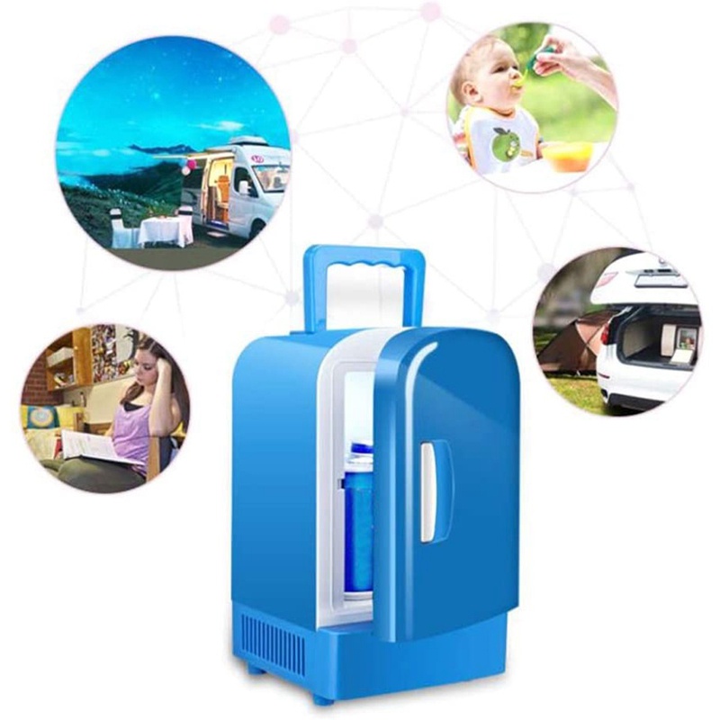 4L Mini Portable Car Refrigerator Small Car Cooling And Heating Box