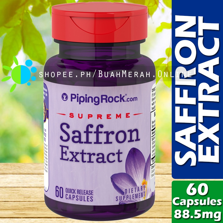 SAFFRON EXTRACT 88.5mg x 60 Capsules Crocus Sativus Stigma Extract