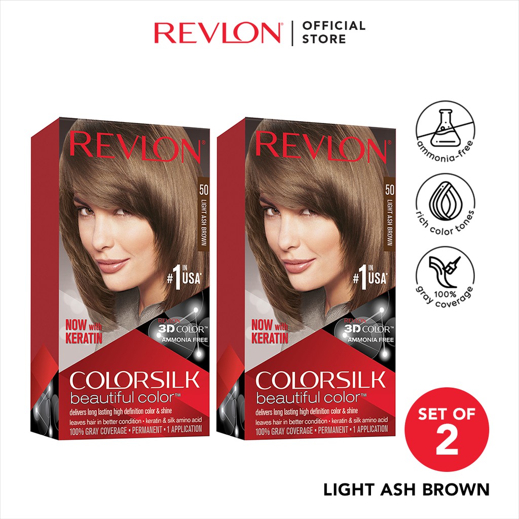 Revlon Colorsilk Beautiful Color Permanent Hair Color Duo | Shopee ...