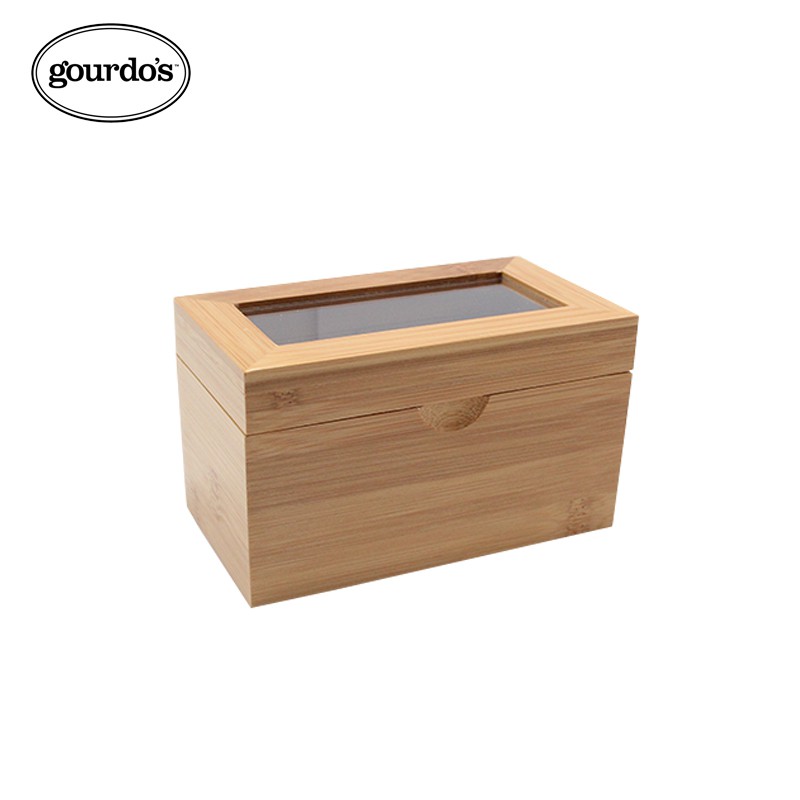 Bamboo Tea Box Rectangular 2 Compartment 15.5 X 8 X 9.5 cm | Shopee ...