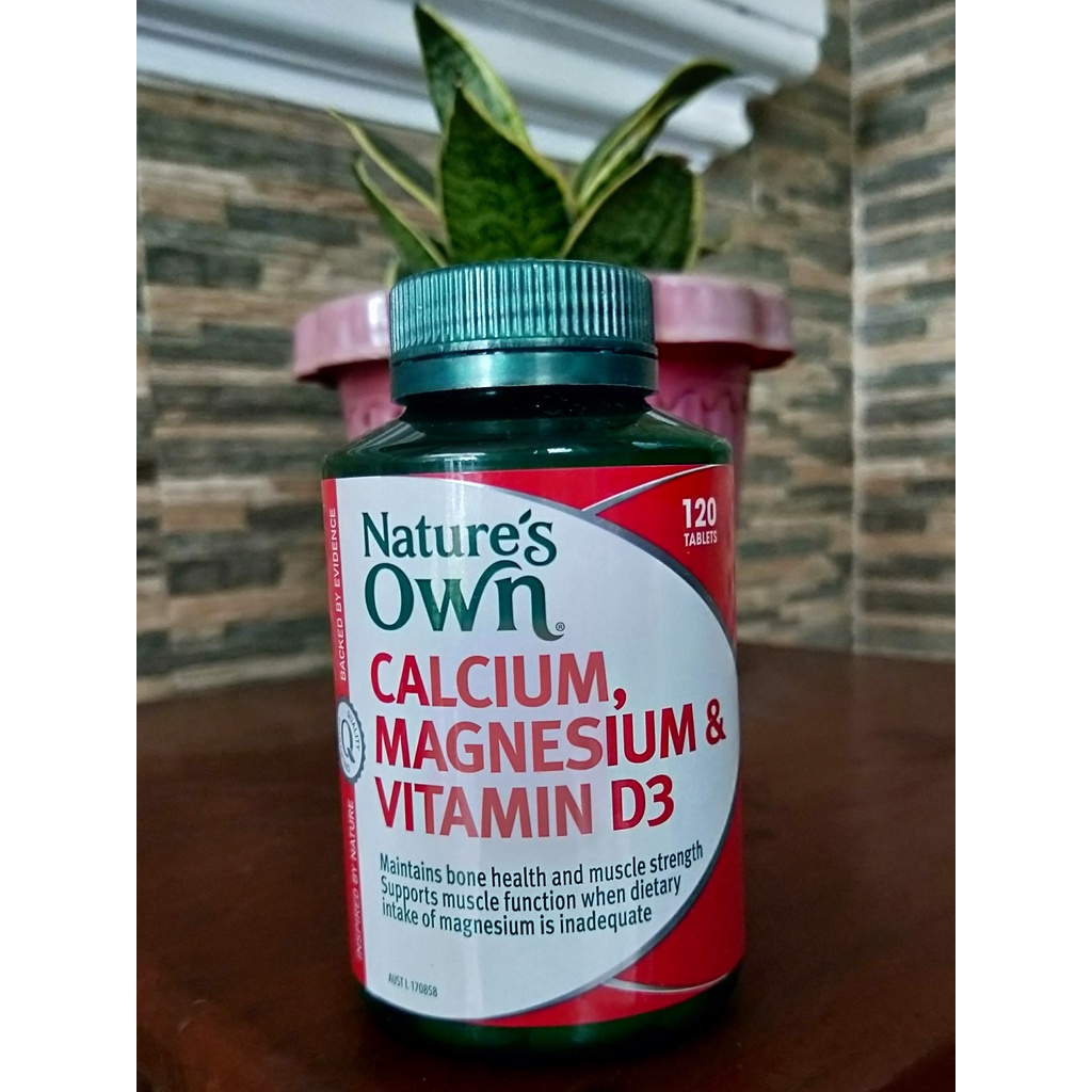 Nature S Own Calcium Magnesium And Vitamin D3 120 Tablets Shopee Philippines