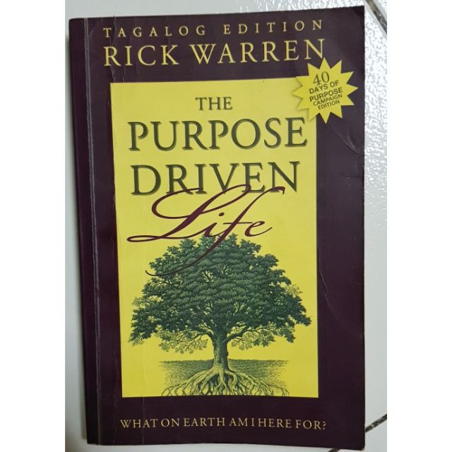 The Purpose Driven Life Tagalog Vetsion Shopee Philippines