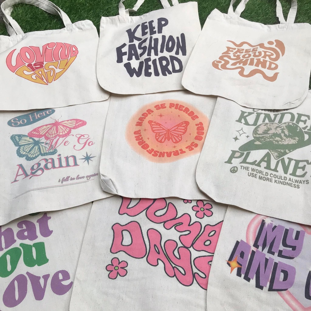 Trendy Tote Bags by Wondertees Shopee Philippines