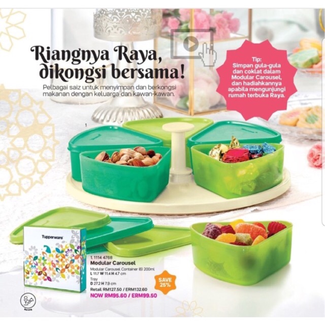 Tupperware Modular Carousel (200ml) | Shopee Philippines