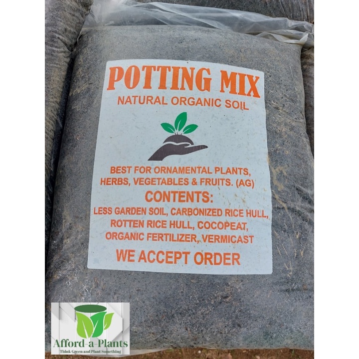 POTTING MIX NATURAL ORGANIC SOIL 10 KGS (LESS garden soil, rotten and