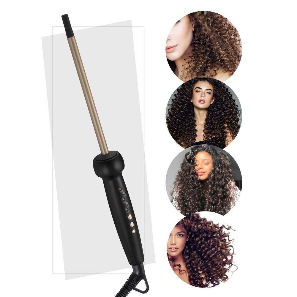 9mm Super Slim MCH Tight Curls Wand Ringlet Afro Curls Hair Curler