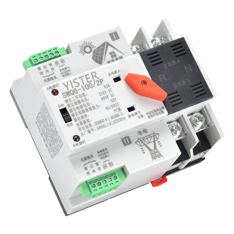 Photovoltaic Dual Power Automatic Transfer Switch Inverter Switching