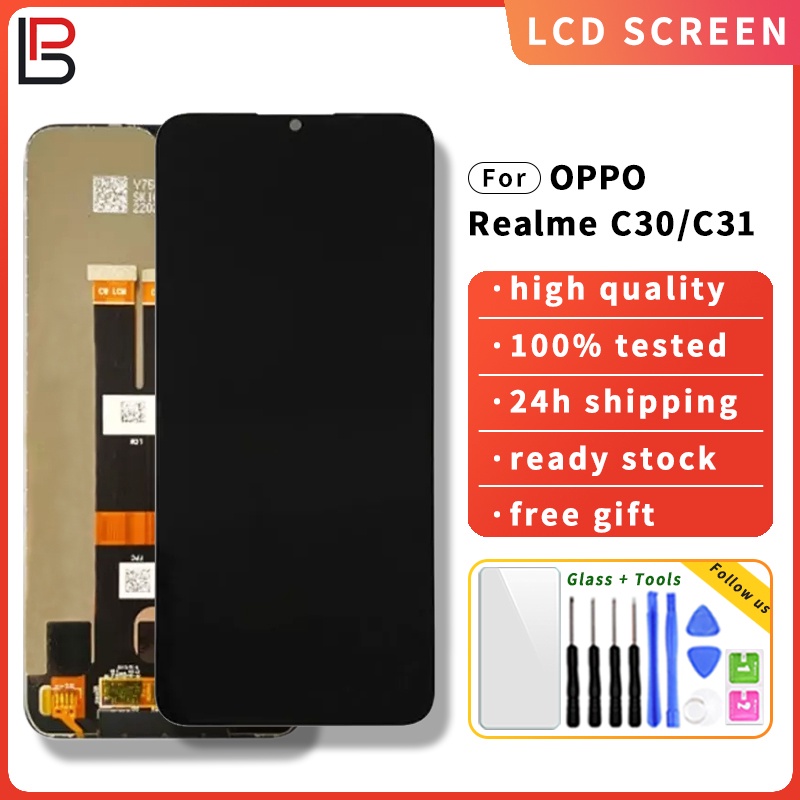 For Oppo Realme C30 C31 C33 Narzo 50i Prime RMX3501 Lcd Touch Screen  Digitizer Assembly Replacement Cellphone Lcd