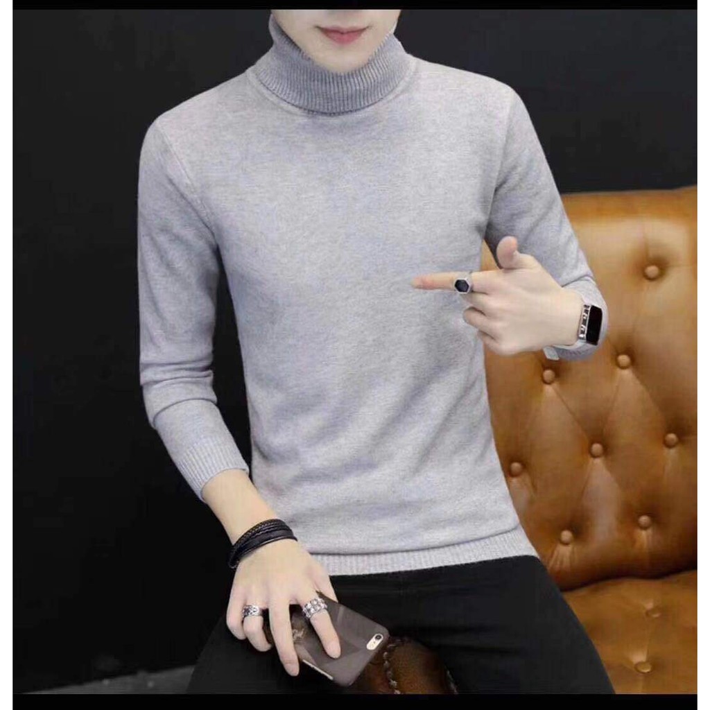 *Fashion* Knitted Long Sleeves Turtle-Neck Cardigan | Shopee Philippines