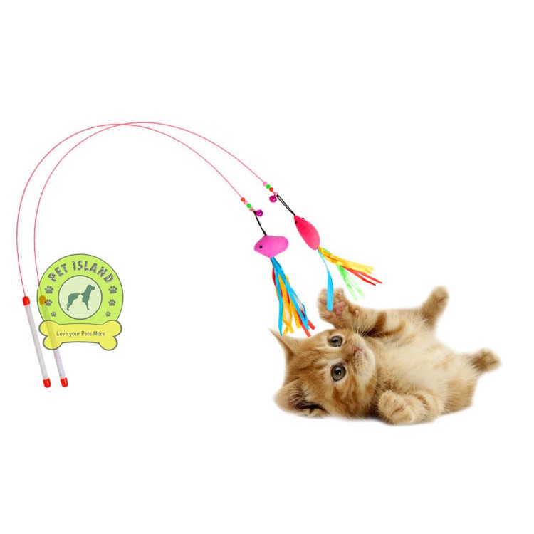Cat Fishing Pole toy / cat teaser toy Shopee Philippines