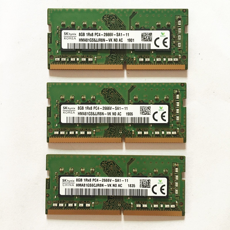 SK hynix DDR4 RAMS 8GB 1Rx8 PC4-2666V-SA1/SA2-11 DDR4 8GB 2666MHz ...