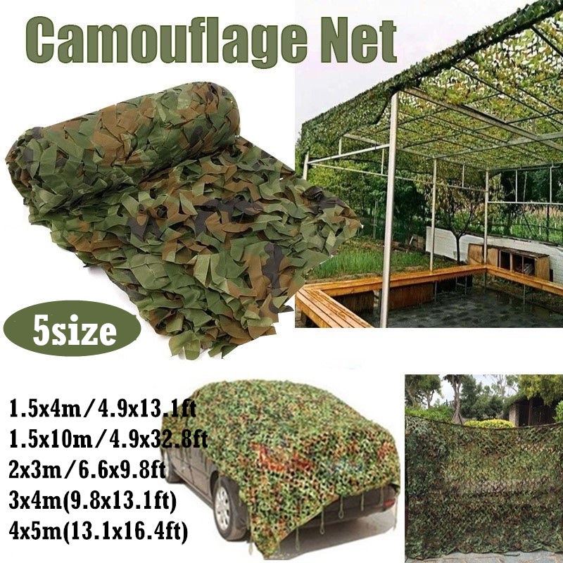 Local Stock [Ready Stock &COD] Woodland Camo Netting Camping Military ...