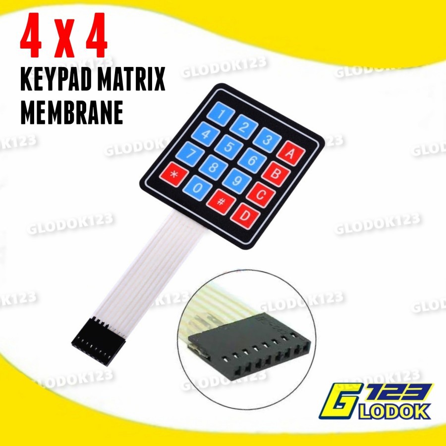 Membrane Keypad 4x4 Matrix Arduino 4 x 4 Input Membrane Key Pad ... image.