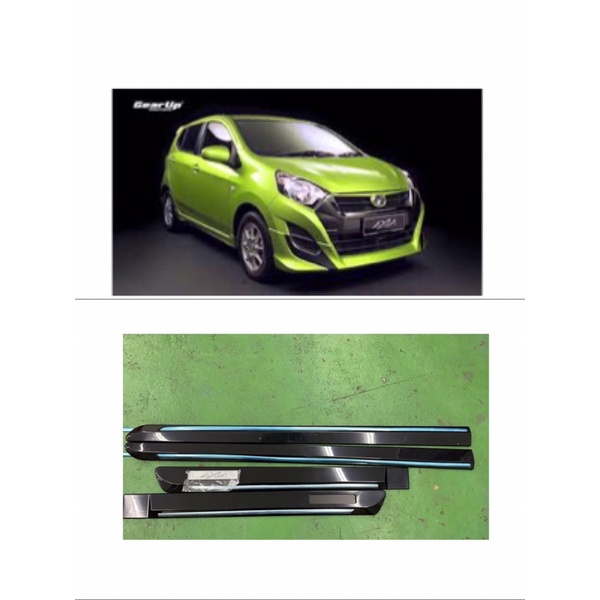 Perodua Axia (2014 Present) Car Side Door Molding Moulding Body Lining Panel Lebar Chrome Word