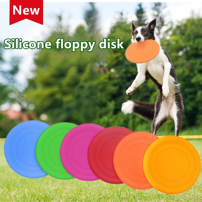 Silicone frisbee for clearance dogs