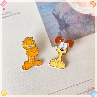 Garfield & Odie Brooches ★ 1Pc Cartoon Cat Dog Creative Doodle Enamel ...