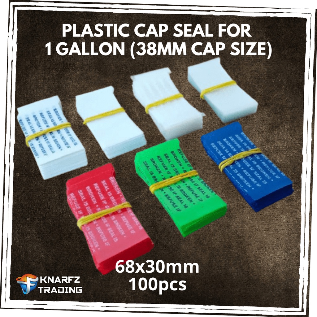 68x30mm Plastic Cap Seal Shrink Wrap for 1 Gallon sold by 100pcs