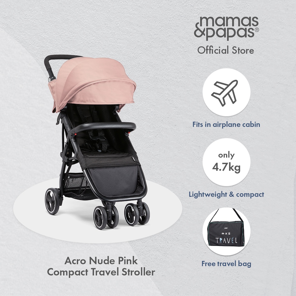 Mamas and Papas Acro Compact Travel and Cabin Stroller Pink Shopee Philippines