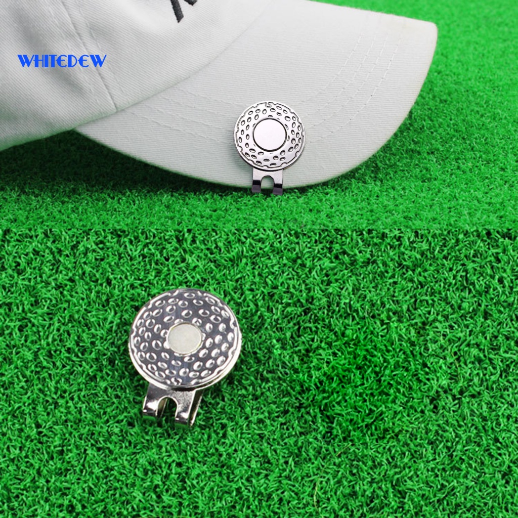 WTDA Stock Magnet Marker Golf Ball Mark Alloy Golf Marker Hat Clip Cap Clips Ornament