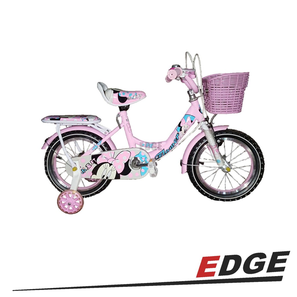 14 Minnie Mouse Bicycle For Kids With Training Wheels Bike Size 14