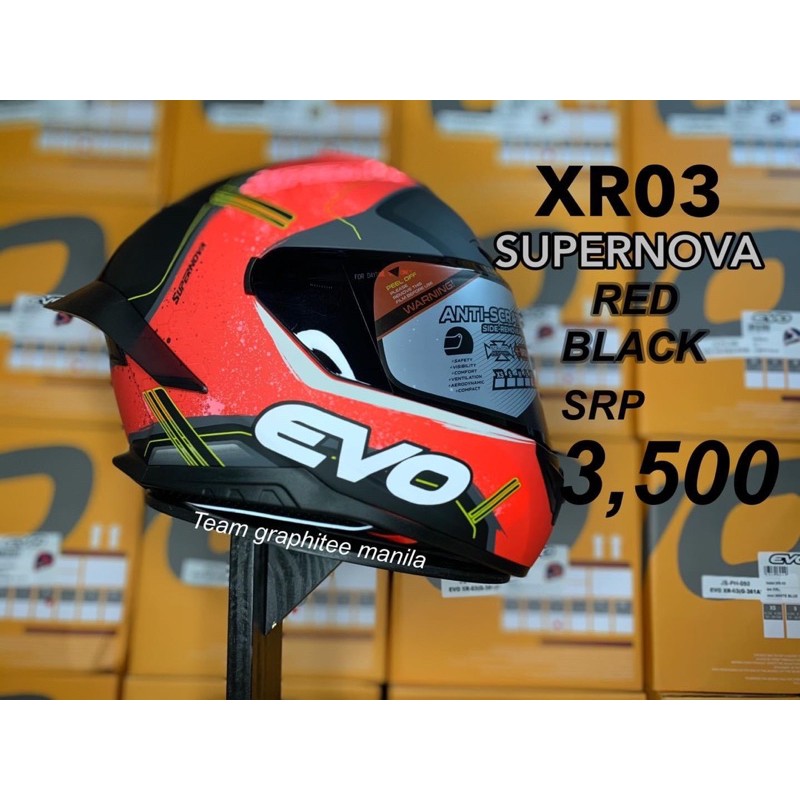 EVO XR03 SUPERNOVA FULL FACE HELMET Shopee Philippines