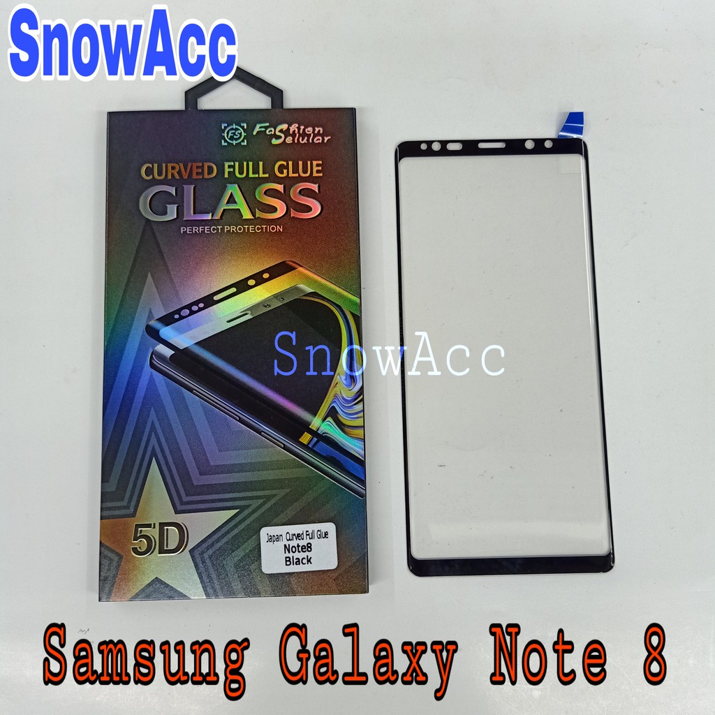 Anti-Scratch Tempered Glass Full Cover Samsung Note 8 Full Glue Full ...
