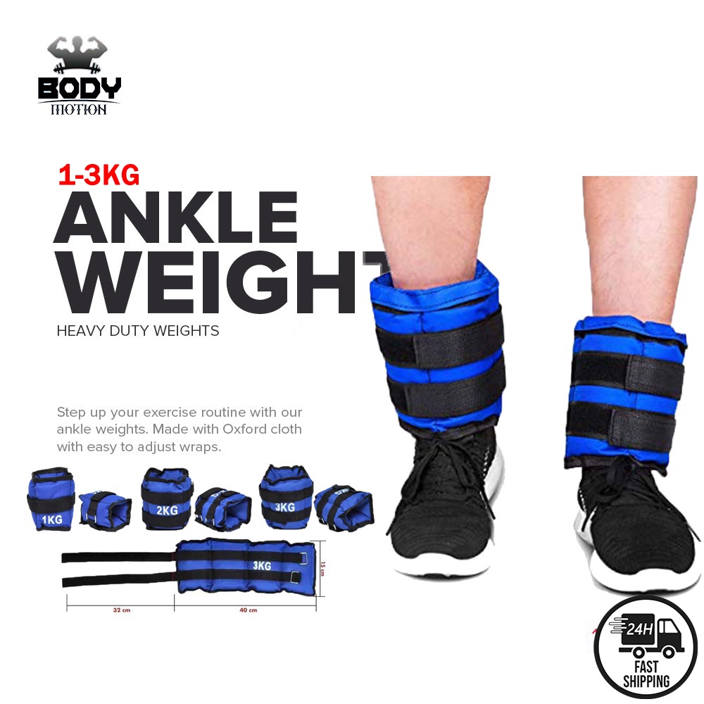 Pair Of Ankle Wrist Weights Iron Sand Bag Wearable Weights 1KG 6KG Running Gym Training Exercise Shopee Philippines