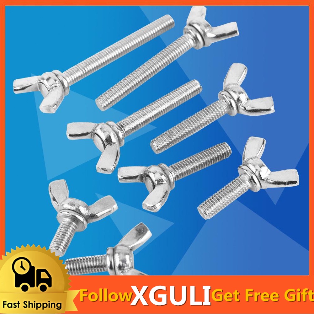 Xguli 10 Pack M5 Wing Bolt Sets Stainless Steel X 10/12/16/20/25/30/35