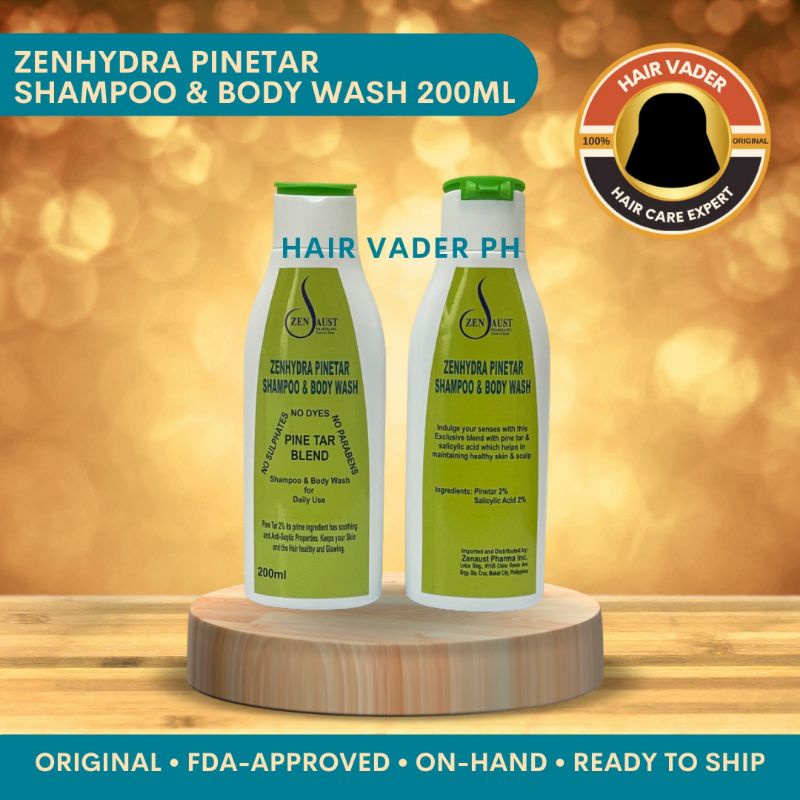 Zenhydra Pine Tar Shampoo 200ML for Dandruff Psoriasis Eczema Irritated