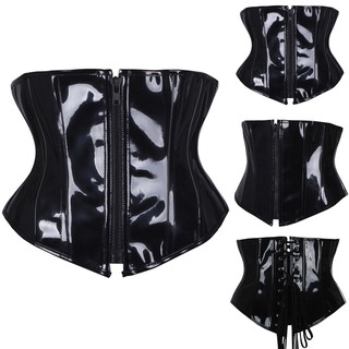 BEST▨☸✎New Fashion Ladies Corset Sexy Underbust Corsets And Bustiers Body  Shaper Slimming PVC Linger