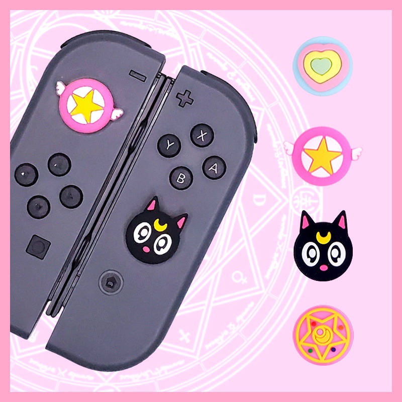 Cute Sailor Moon Nintendo Switch Oled Rocker Cap Cute Cartoon Button Cap Joycon Handle Button