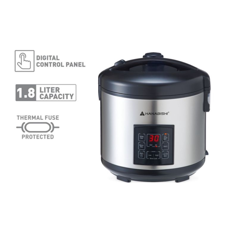 Hanabishi Rice Cooker (available in different sizes) HHRCFS