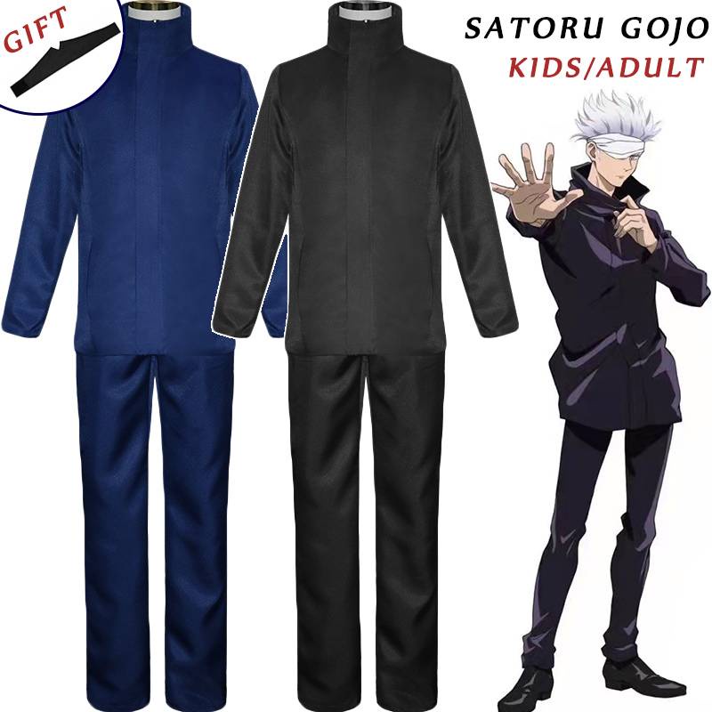 Adult / Kids Jujutsu Kaisen - Satoru Gojo Cosplay Costume Set Long ...