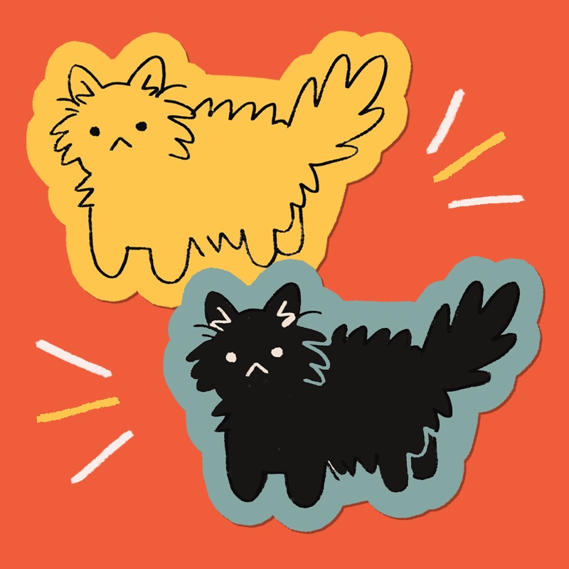 Kitty Sticker Set | Waterproof Laptop and Tumbler Stickers | Shopee ...