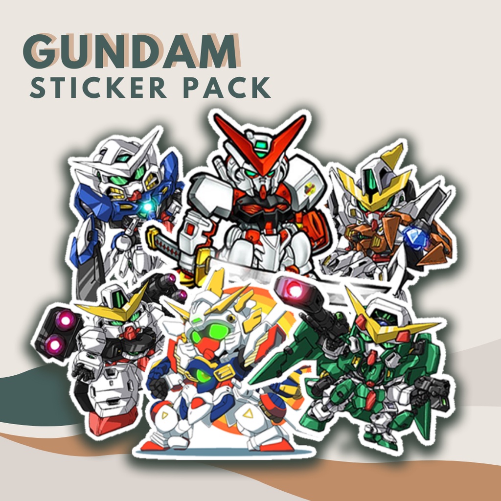 Gundam Sticker Pack Premium Vinyl Laminated Waterproof Stickers