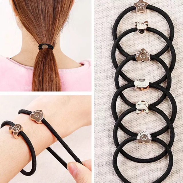 Random Designs Girl's Hair Tie Hair Pony | Shopee Philippines
