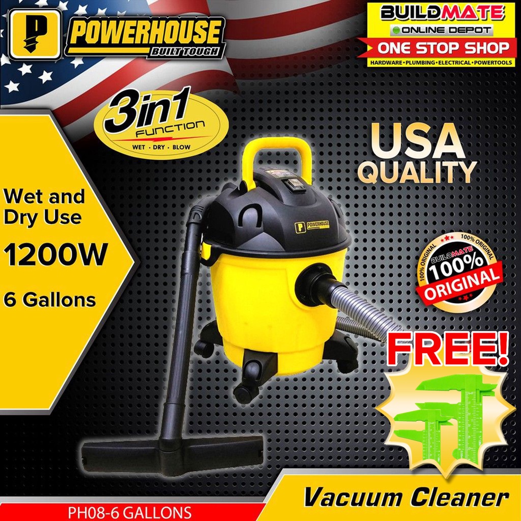 LOTUS/POWERHOUSE Vacuum Cleaner Wet and Dry 3 Gallon •BUILDMATE• LPT