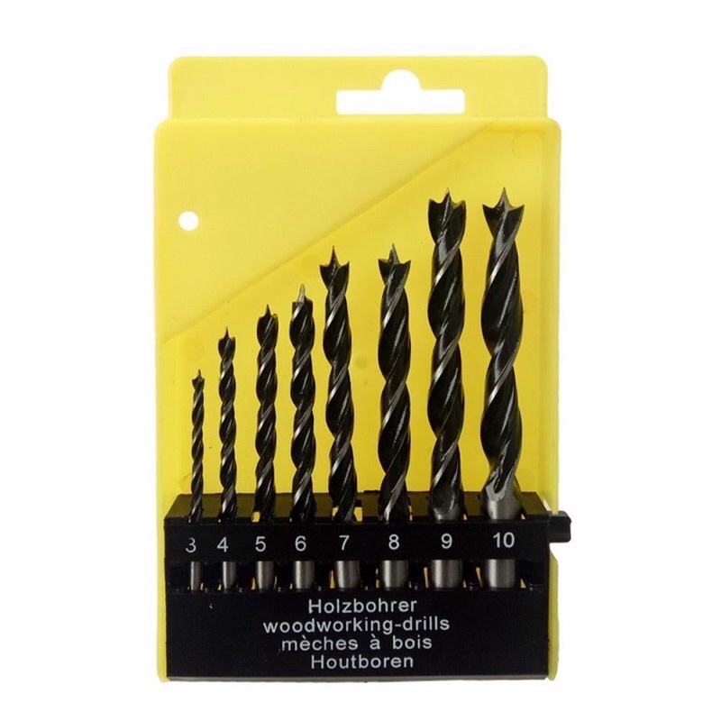 8PC Three-point Wood Drill Bits Set Bit Set 3-10mm | Shopee Philippines