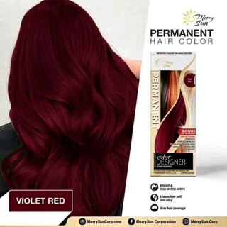 MERRYSUN PERMANENT HAIR COLOR (pink, ash blonde, purple, ash grey