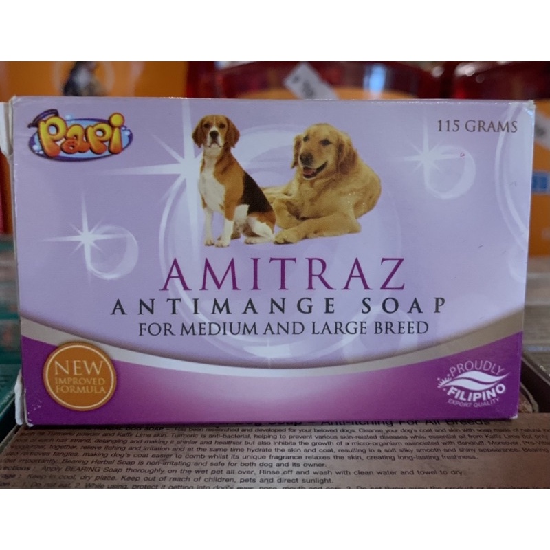 Papi Amitraz Anti Mange Soap for Dogs