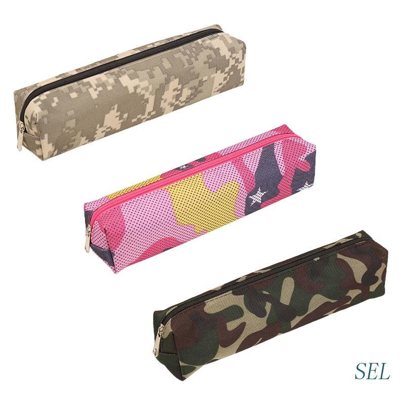 SEL Popular Camo Pencil Case Pen Pouch Organizer for Boy Man Travel