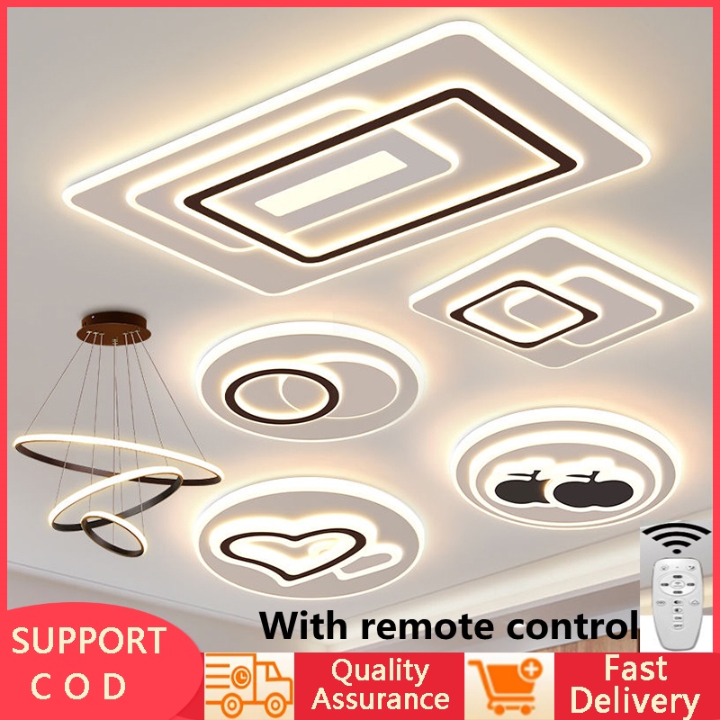 Tri Color Nordic Living Room Light Led light with remote control/room